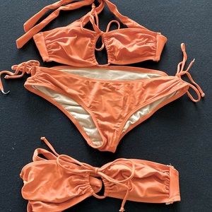 Blu Chic bandeau top bikini w two tops